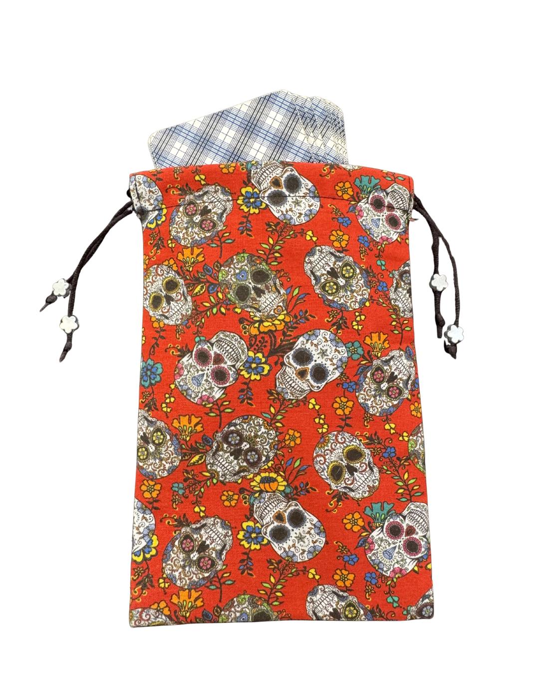 Bolsita para Tarot "Calaveras mexicanas"